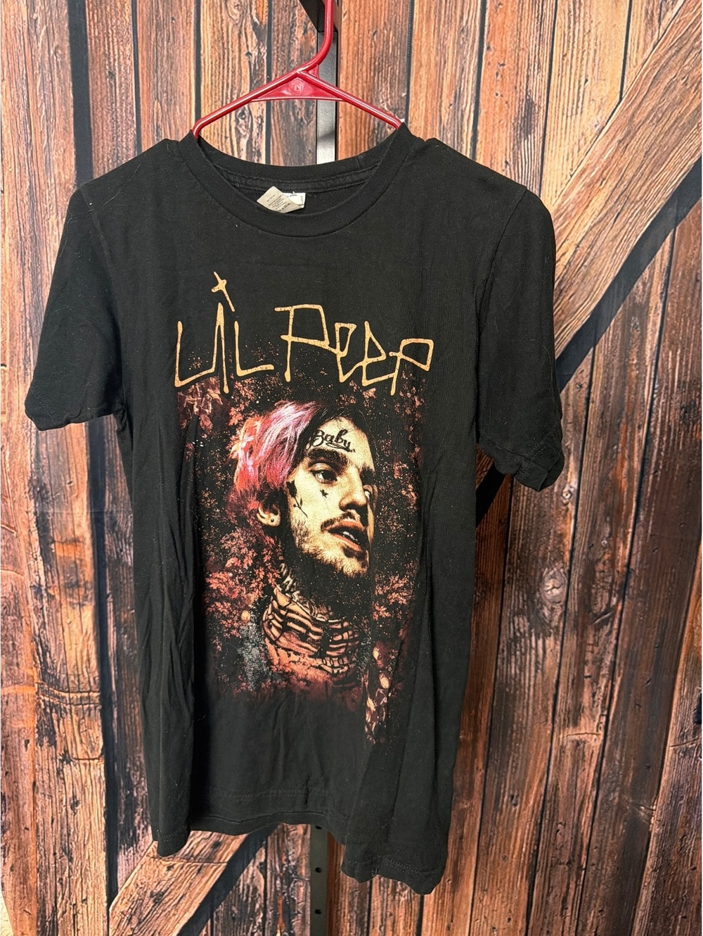Lil Peep Black Graphic T-Shirt Small 100% Cotton